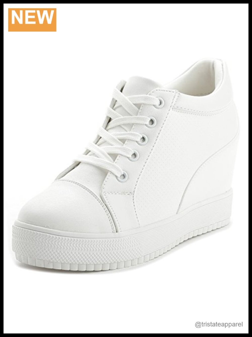 Women Wedges Sneakers Hidden Heel Platform Walking Shoes Wedding